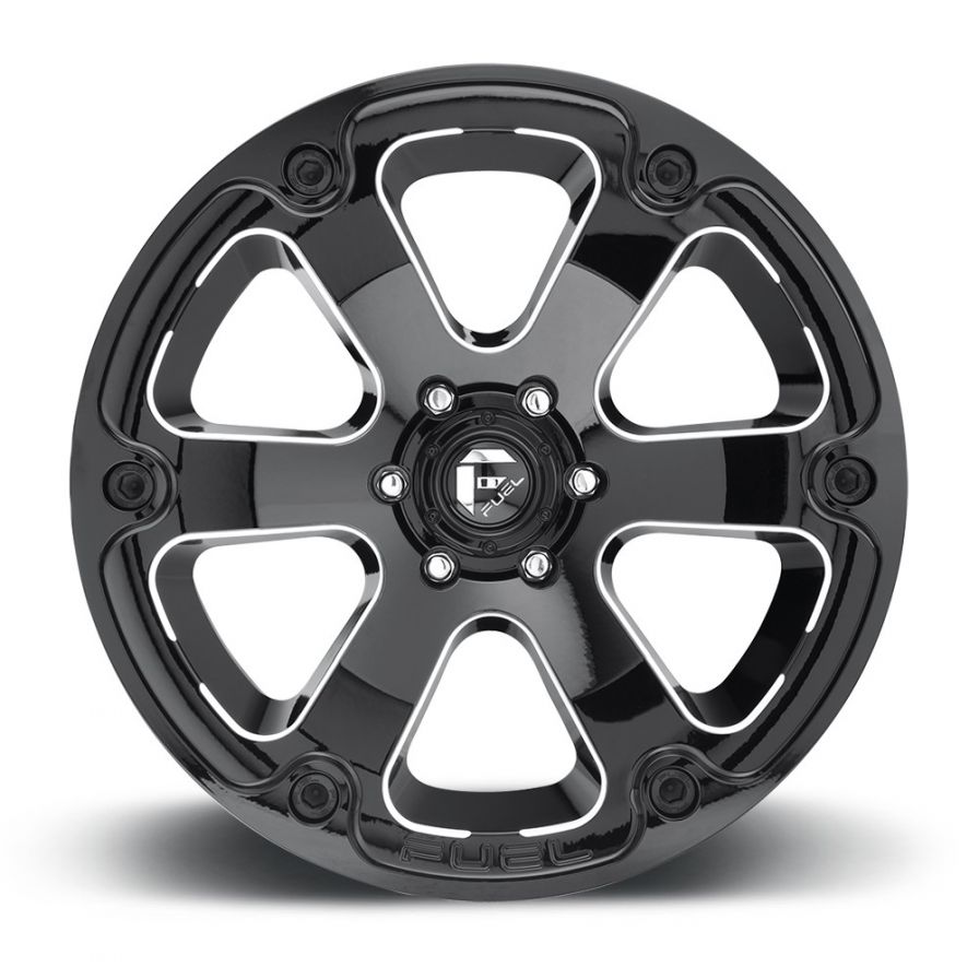 Fuel Wheels<br>Beast Matte Black Milled (16x8)